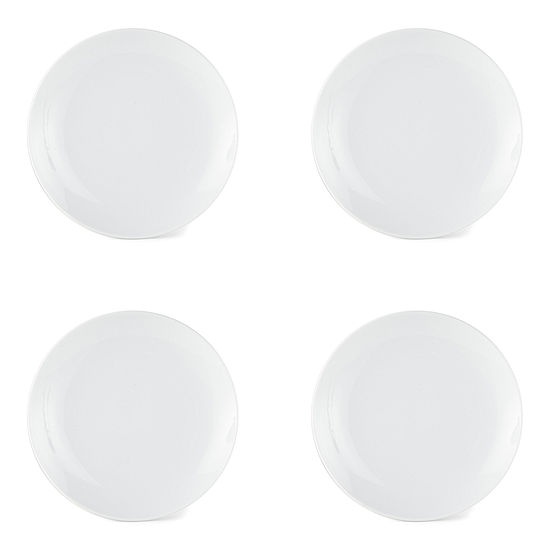 Home Expressions Porcelain Coupe 4-pc. Salad Plate