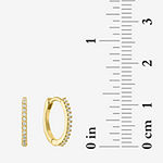 Diamond Addiction 1/10 CT. T.W. Lab Grown White Diamond 10K Gold Hoop Earrings