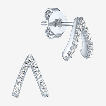 YES PLEASE! 1/10 CT. T.W. Genuine Diamond Sterling Silver Stud Earrings -  JCPenney