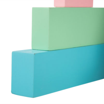 Glitzhome 9.5l Wooden Block Easter Tabletop Decor