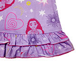 Disney Collection Little & Big Girls Sleeveless Princess Moana Square Neck Nightshirt