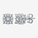 1/2 CT. T.W. Genuine White Diamond Sterling Silver 2-pc. Jewelry Set