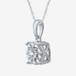 1/2 CT. T.W. Genuine White Diamond Sterling Silver 2-pc. Jewelry Set