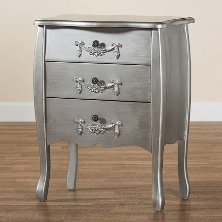 Eliya Accent Cabinet, One Size, Silver