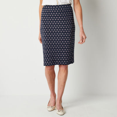 Navy blue skirt jcpenney sale