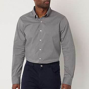 Van Heusen Men's Oxford Long Sleeve Button Down Shirt