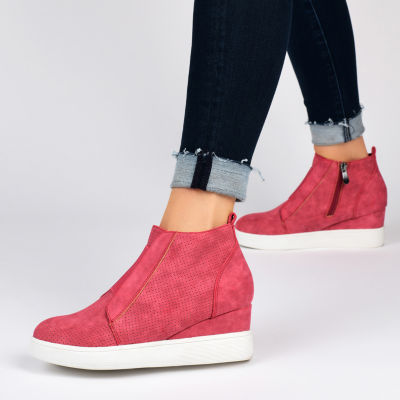 Journee Collection Womens Clara Wedge Sneaker