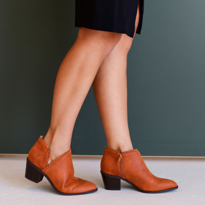 Journee Collection Womens Tessa Stacked Heel Booties