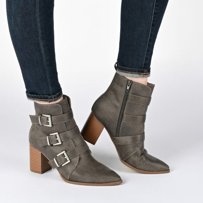 Journee Collection Womens Winsley Stacked Heel Booties