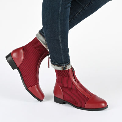 Journee Collection Womens Bexlie Stacked Heel Booties