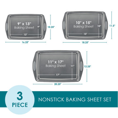 Rachael Ray 3-pc. Non-Stick Baking Sheet Set