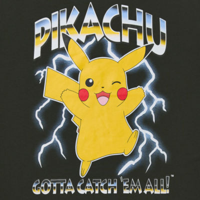 Juniors Pokemon Pikachu Boyfriend Tee Womens Crew Neck Short Sleeve Graphic T-Shirt