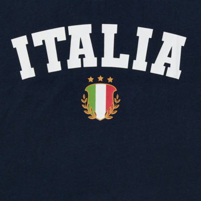 Juniors Italia '94 Cropped Tee Womens Crew Neck Short Sleeve Graphic T-Shirt