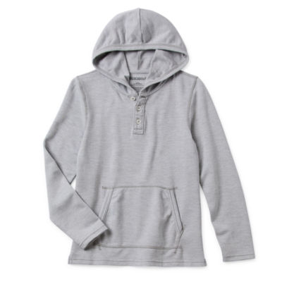 Thereabouts Little & Big Boys Hooded Long Sleeve Henley Shirt