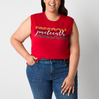 Hope & Wonder Juneteenth 'Freedom' Adult Extended Sizes Tank Top