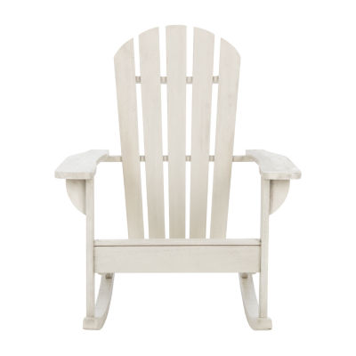 Safavieh Brizio Adirondack Rocking Chair Adriondack Chair One Size White 513$
