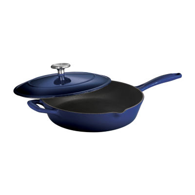 Tramontina® Gourmet 10" Enameled Cast Iron Covered Skillet