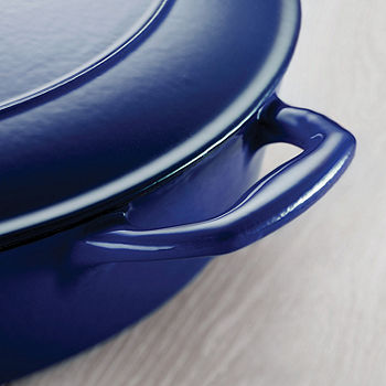 Tramontina Gourmet Enameled Cast-Iron 12 Covered Skillet 