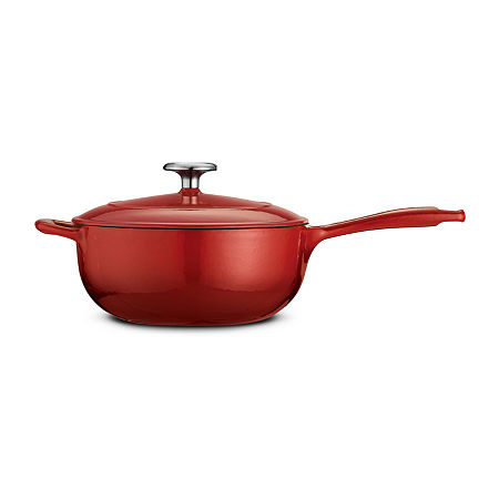 Tramontina Gourmet 3-qt. Enameled Cast Iron Covered Saucier, One Size, Red