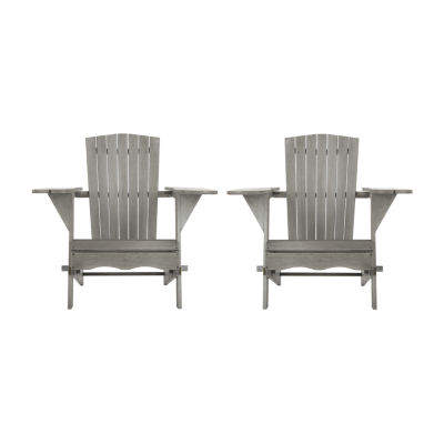 Safavieh Breetel 2-pc Adriondack Chair One Size Gray 346$