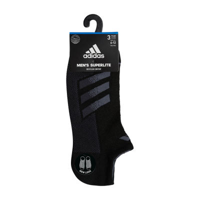 adidas 3 Pair No Show Socks Mens