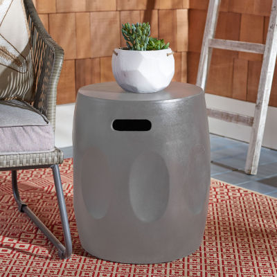 Safavieh Zuri Weather Resistant Cement Side Table
