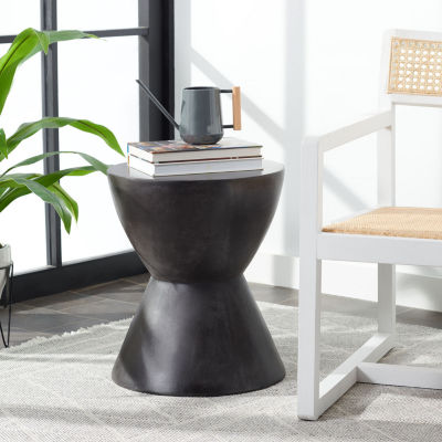 Safavieh Athena Weather Resistant Cement Side Table