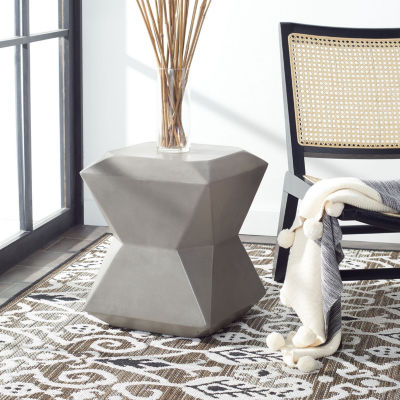 Safavieh Conan Weather Resistant Cement Side Table