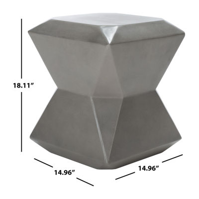 Safavieh Conan Weather Resistant Cement Side Table