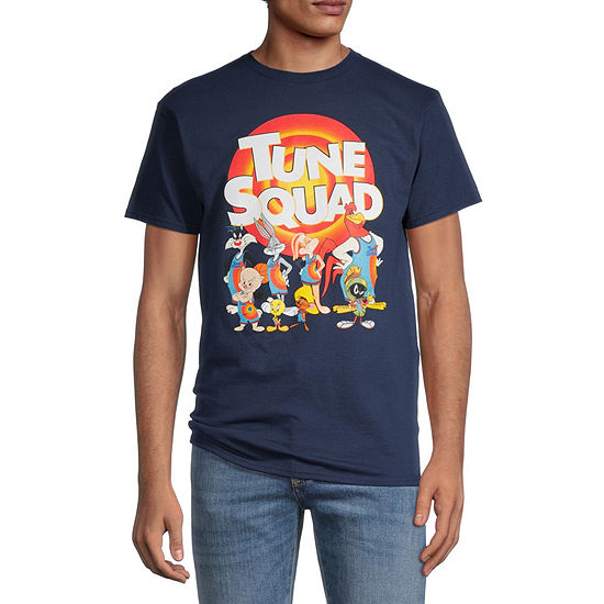 Tune Squad Mens Crew Neck Short Sleeve Regular Fit Looney Tunes Graphic T-Shirt