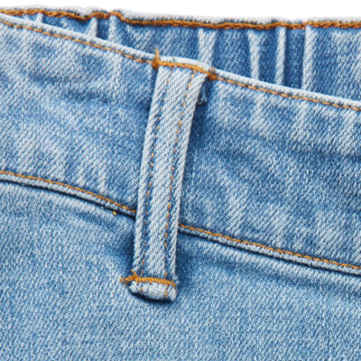 mutual weave Mens Easy-on + Easy-off Seated Wear Adaptive Stretch Fabric Straight Leg Jean