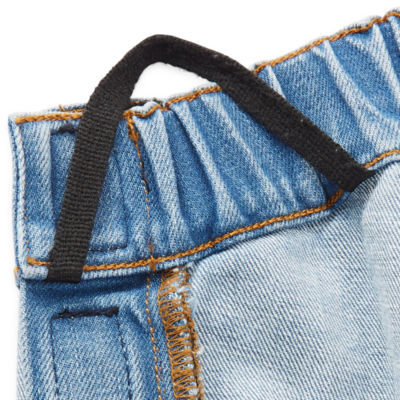 mutual weave Mens Easy-on + Easy-off Seated Wear Adaptive Stretch Fabric Straight Leg Jean