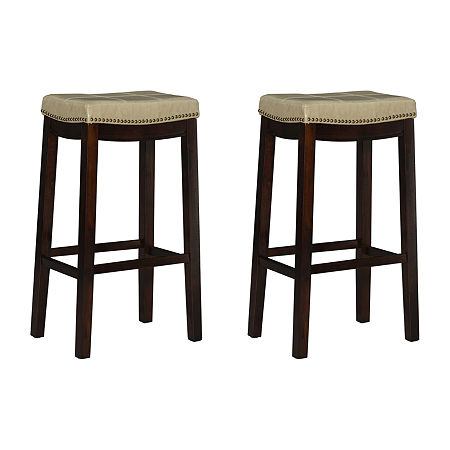 Covewood 2-pc. Upholstered Bar Stool, One Size, Brown