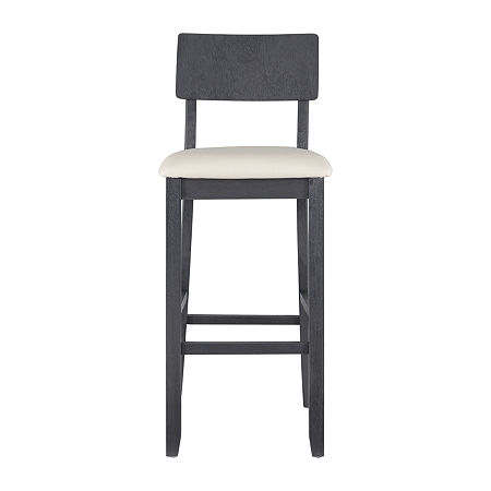 Juniper Upholstered Bar Stool, One Size, Black