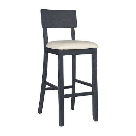 Juniper Upholstered Bar Stool, One Size, Black