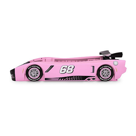 Turbo Race Car Kids Twin Bed In Pink, One Size, Pink