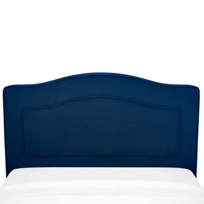 Upholstered Twin Toddler Platform Bed In Velvety Navy