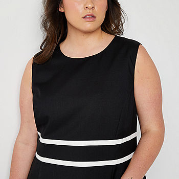 Evan Picone Polka Dots Black Casual Dress Size 10 - 19% off