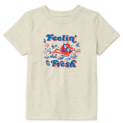 Okie Dokie Toddler & Little Boys Crew Neck Short Sleeve Graphic TShirt