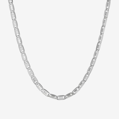 Made in Italy Sterling Silver 22 Inch Solid Valentino Chain Necklace