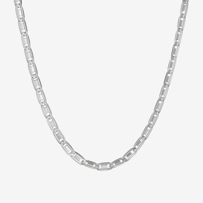 Made in Italy Sterling Silver Inch Solid Valentino Chain Necklace