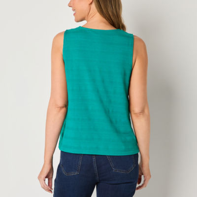 Liz Claiborne Womens V Neck Tank Top