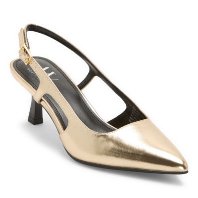 Worthington Safira Womens Pointed Closed Toe Kitten Heel Pumps