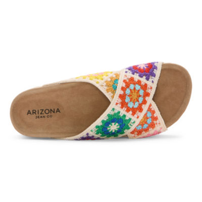 Arizona Jean Co Womens Daisy Slide Sandals