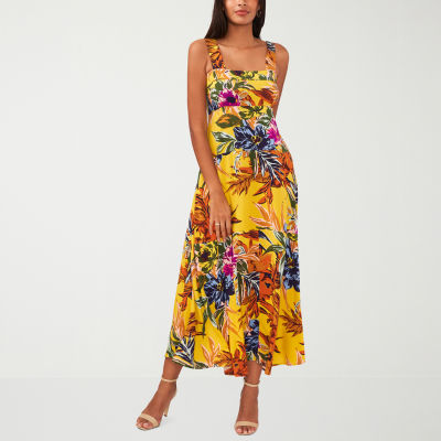 MSK Womens Sleeveless Floral Maxi Dress