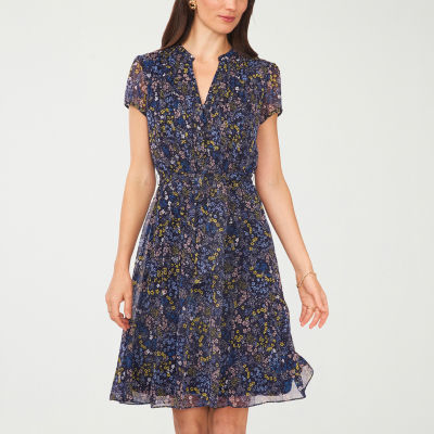 MSK Short Sleeve Shirt Dress