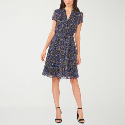 MSK Short Sleeve Shirt Dress