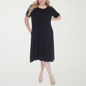 Jcpenney plus size black hot sale dresses