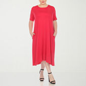 Jcpenney plus outlet size pink dresses