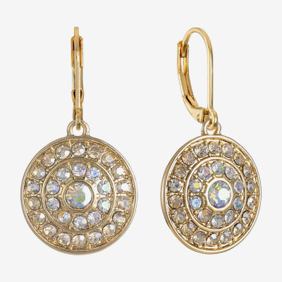 Monet Jewelry Womens Glass Round Drop Earrings